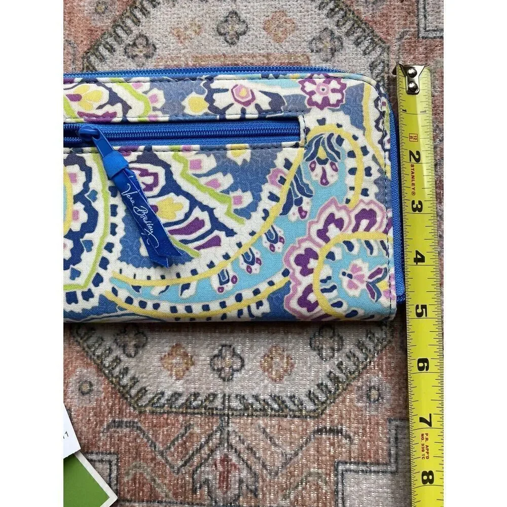 Vera Bradley Floral Paisley Card Holder Wallet - Picture 6 of 9